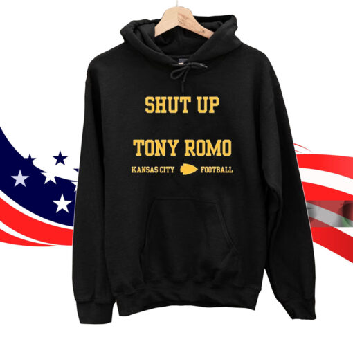 Shut Up Tony Romo Kansas City Football Merch Tee Shirts