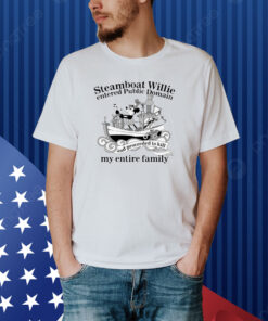 Steamboat Willie Entered Public Domain Shirt