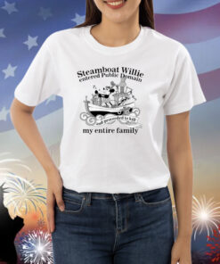 Steamboat Willie Entered Public Domain Shirts