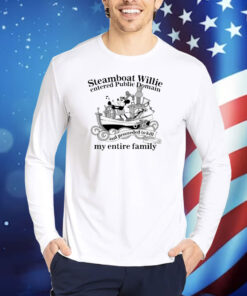 Steamboat Willie Entered Public Domain TShirts