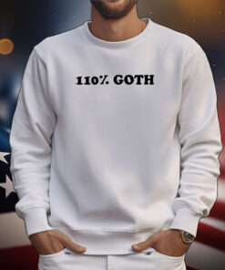 Taliesin Jaffe Wearing 110% Goth Tee Shirts