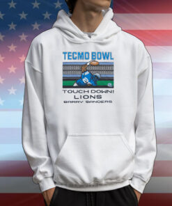 Tecmo Bowl Touch Down Lions Barry Sanders T-Shirts