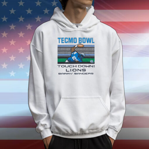 Tecmo Bowl Touch Down Lions Barry Sanders T-Shirts