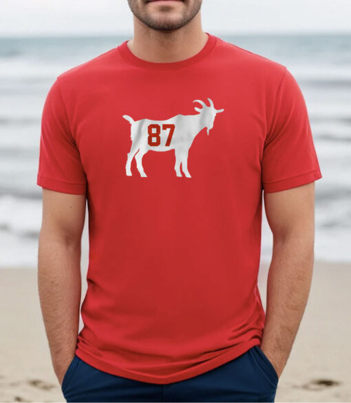 Travis Kelce GOAT 87 Kansas City T-Shirts