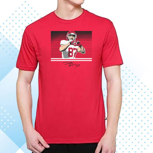 Travis Kelce: Throw Up the Heart Hands T-Shirt