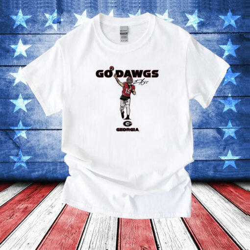 UGA Football Carson Beck Go Dawgs T-Shirts