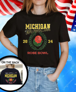 Official Michigan Rose Bowl 2024 CFP Semi Flower T-Shirt