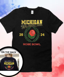 Official Michigan Rose Bowl 2024 CFP Semi Flower T-Shirts