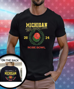 Official Michigan Rose Bowl 2024 CFP Semi Flower TShirt