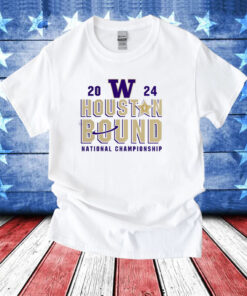 Washington Huskies Houston Bound College Football Playoff 2024 National Championship Proven Mastery T-Shirts