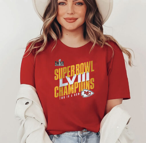 Kansas City Chiefs Super Bowl Lviii Champions Two In A Row Shirt