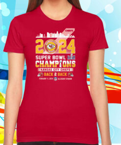 2024 Super Bowl Champions Kansas City Chiefs Back 2 Back Hoodie TShirt