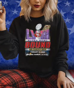 Super Bowl LVIII The Bound 49ers February 11 2024 Allegiant Stadium Las Vegas Shirts