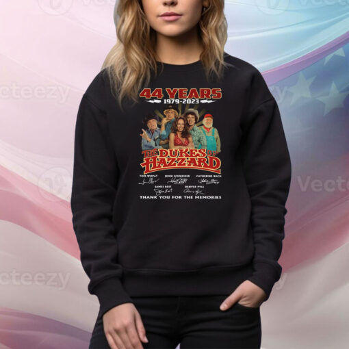 45 Years 1979 – 2024 The Dukes Of Hazzard Thank You For The Memories Hoodie TShirt