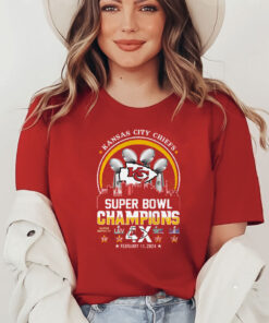 Kansas City Chiefs Super Bowl Champions 4x February 11 2024 Shirt