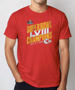 Kansas City Chiefs Super Bowl Lviii Champions Two In A Row Shirt