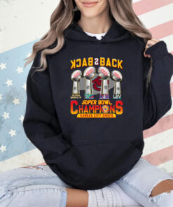 Back 2 Back 4X Super Bowl Champions KC Chiefs T-Shirt