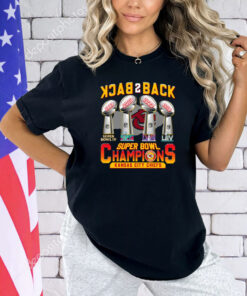 Back 2 Back 4X Super Bowl Champions KC Chiefs T-Shirt