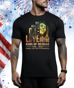 Bob Marley One Love King Of Reggae 1945 – 2024 Thank You For The Memories Hoodie Shirt