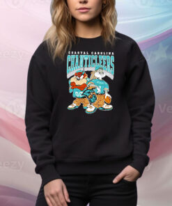 Bugs Bunny And Taz Coastal Carolina Chanticleers Hoodie TShirts