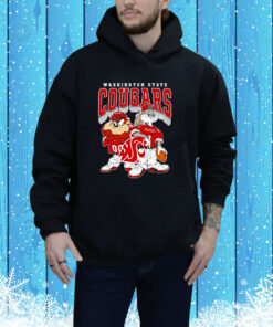 Bugs Bunny And Taz Washington State Cougars Hoodie Shirt