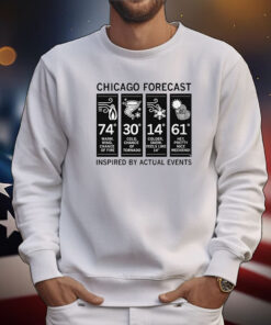 Chicago Forecast Inspired By Actual Events Tee Shirts