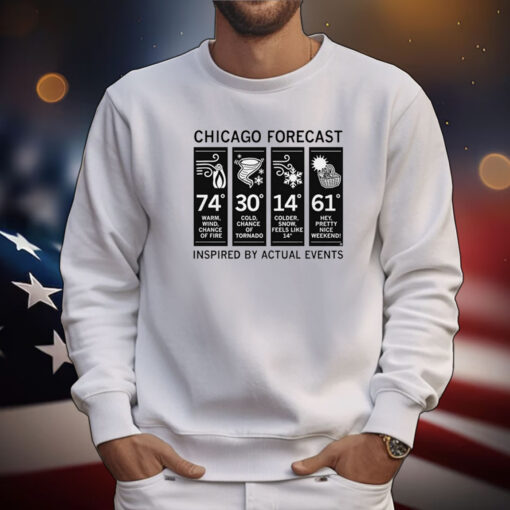 Chicago Forecast Inspired By Actual Events Tee Shirts