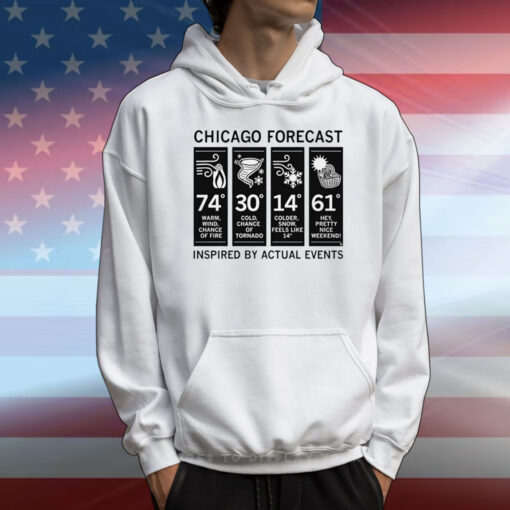 Chicago Forecast Inspired By Actual Events T-Shirts