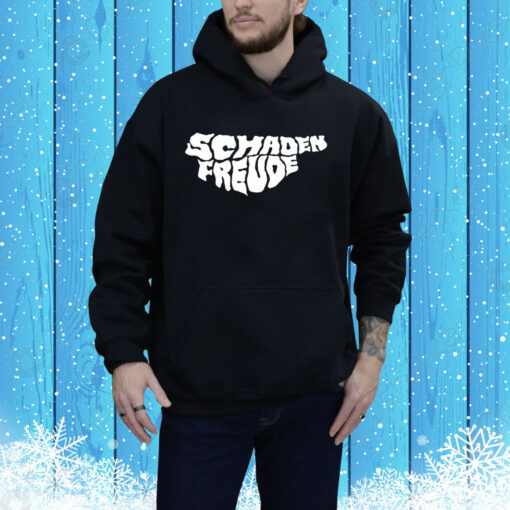 Chris Brookes Wearing Schadenfreude International Hoodie Shirt