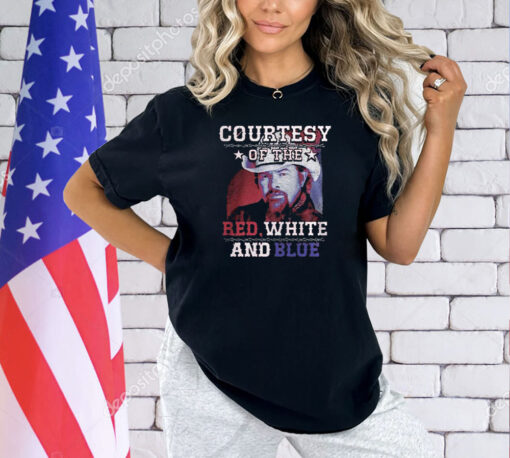 Courtesy Of The Red White And Blue Razor Wire Toby Keith Tribute T-Shirt