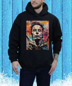 Elon Musk Nobel Peace Prize Garment-Dyed Hoodie TShirt