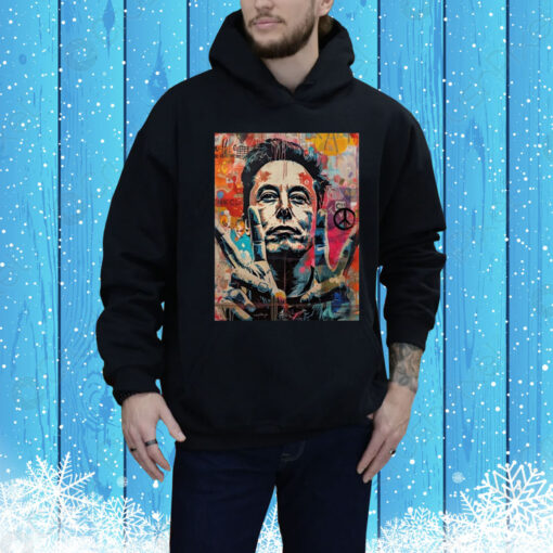 Elon Musk Nobel Peace Prize Garment-Dyed Hoodie TShirt