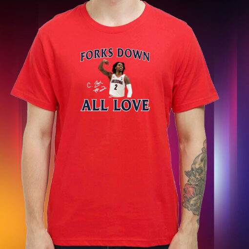 Forks Down All Love Caleb Love Hoodie Shirt