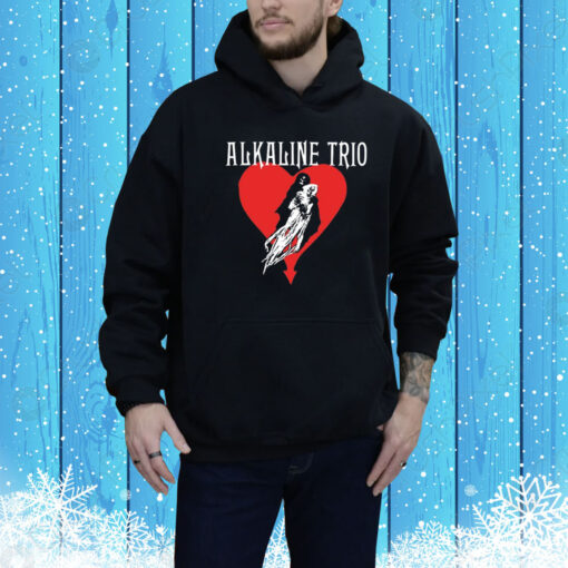 Heart Swept Alkaline Trio Hoodie Shirt