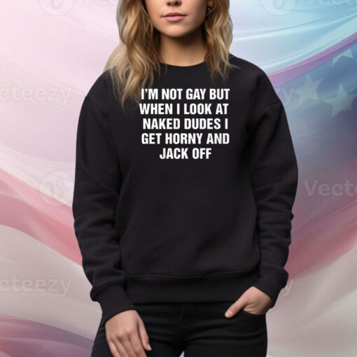 I’m Not Gay But When I Look At Naked Dudes I Get Horny And Jack Off Hoodie TShirts