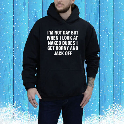 I’m Not Gay But When I Look At Naked Dudes I Get Horny And Jack Off Hoodie Shirt