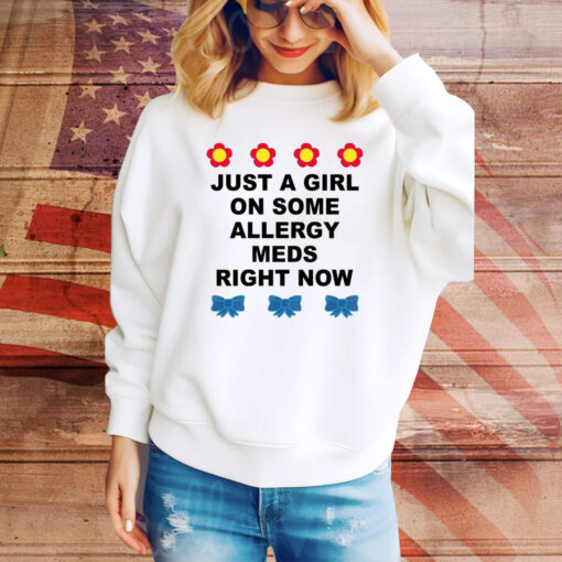 Just A Girl On Some Allergy Meds Right Now Hoodie Tee Shirts