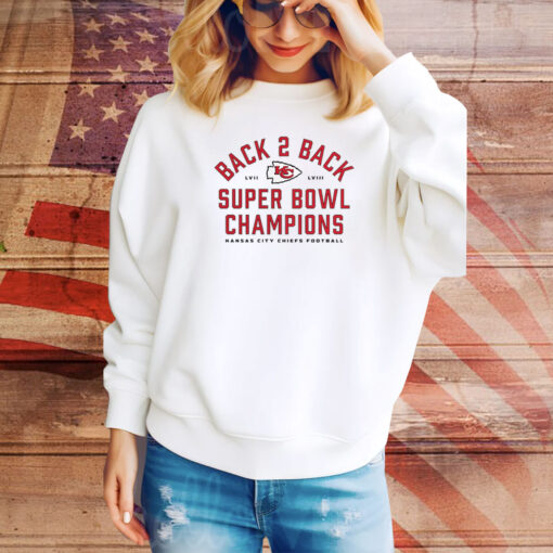 Kansas City Chiefs Back 2 Back Super Bowl Lviii Champions Hoodie Shirt