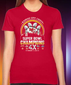 Kansas City Chiefs Super Bowl Champions 4x February 11 2024 Hoodie Shirts