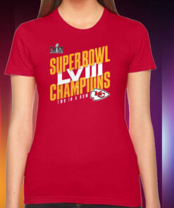 Kansas City Chiefs Super Bowl Lviii Champions Iconic Victory Hoodie Shirts
