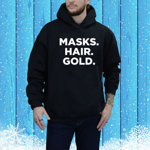 Masks Hair Gold Hoodie Shirt