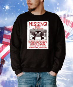 Missing Tuxie The Li’l Penguin Baby Tee Shirts