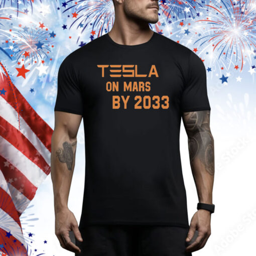 Musk Tesla On Mars By 2033 Hoodie Shirts