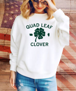Quad Leaf Clover Hoodie Tee Shirt