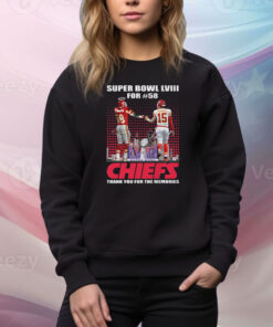 Super Bowl Lviii For 58 Kansas City Chiefs Thank You For The Memories Hoodie Shirts