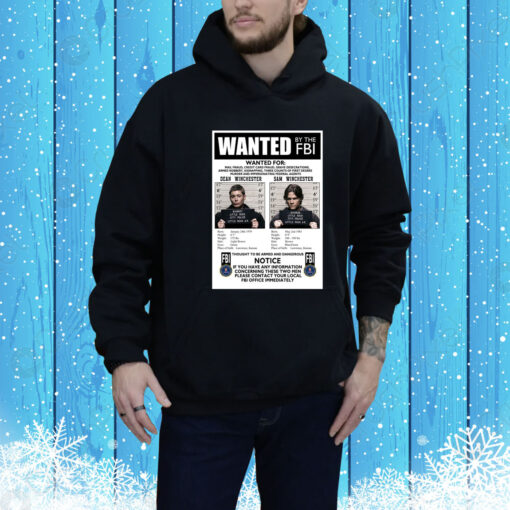 Supernatural Wanted By The Fbi Hoodie Shirt