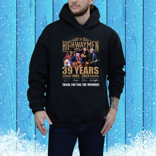 The Highwaymen 39 Years 1985 – 2024 Thank You For The Memories Hoodie TShirts