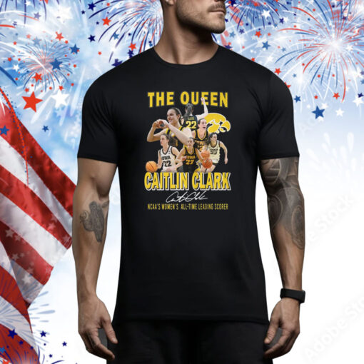 The Queen Caitlin Clark NCAA’s Women’s All-Time Leading Scorer Hoodie Shirts