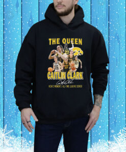 The Queen Caitlin Clark NCAA’s Women’s All-Time Leading Scorer Hoodie Shirt