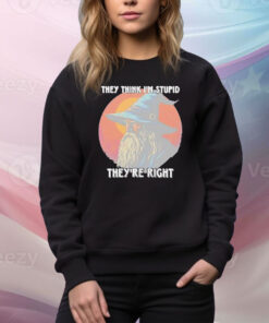 They Think Im Stupid Theyre Right Hoodie Tee Shirt